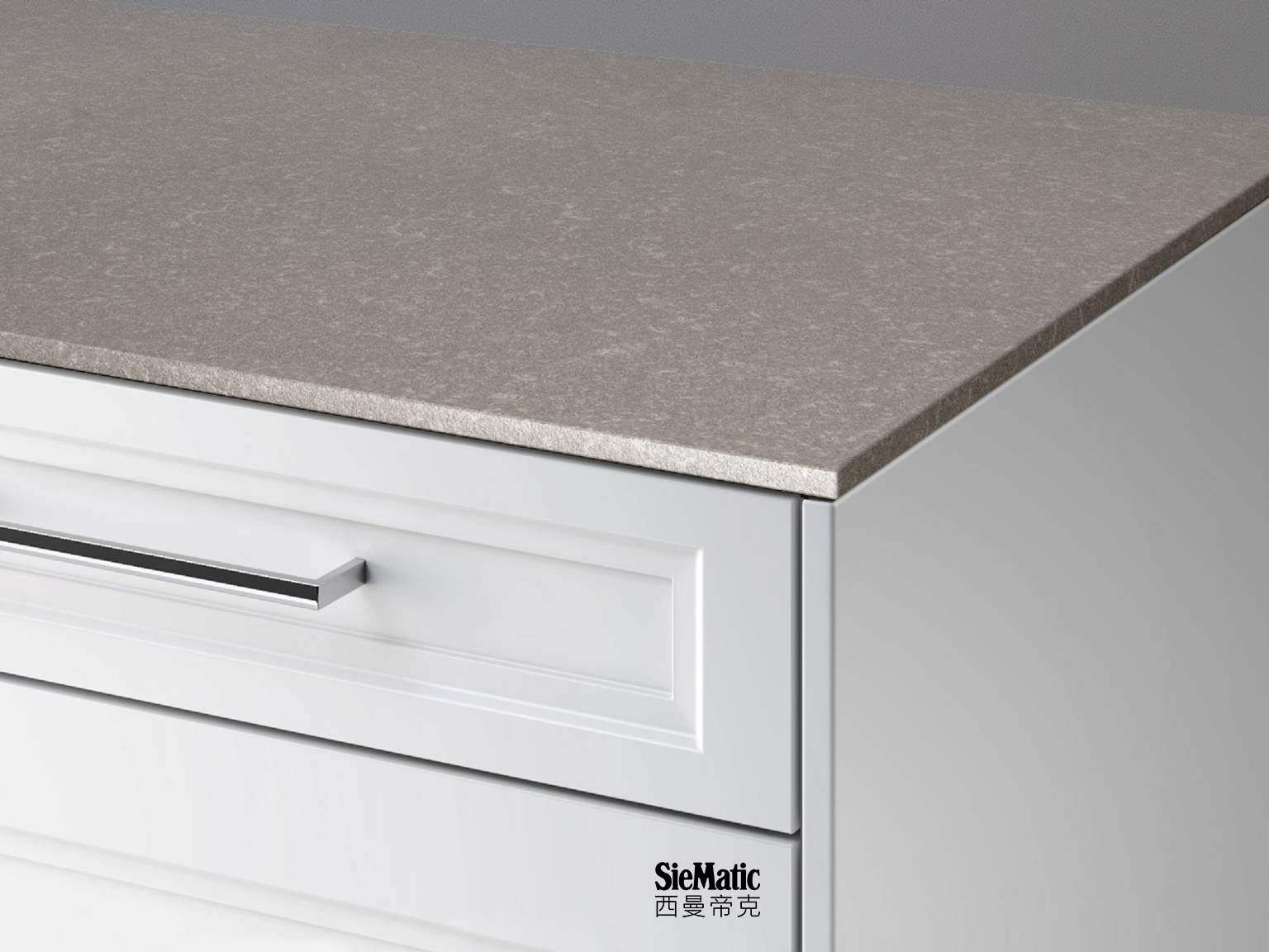 SieMatic StoneDesign kitchen countertop in 1 cm thickness look